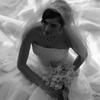 black and white bridal photography