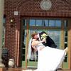 The dip kiss of bride and groom at McMenamins Grand Lodge Oregon by Beverly Mason The Radiant Touch